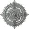 Ekena Millwork Haylynn Ceiling Medallion (Fits Canopies up to 1 1/4"), 29 1/8"OD x 1 1/4"ID x 4"P, Primed White CM29HY - alternate 1
